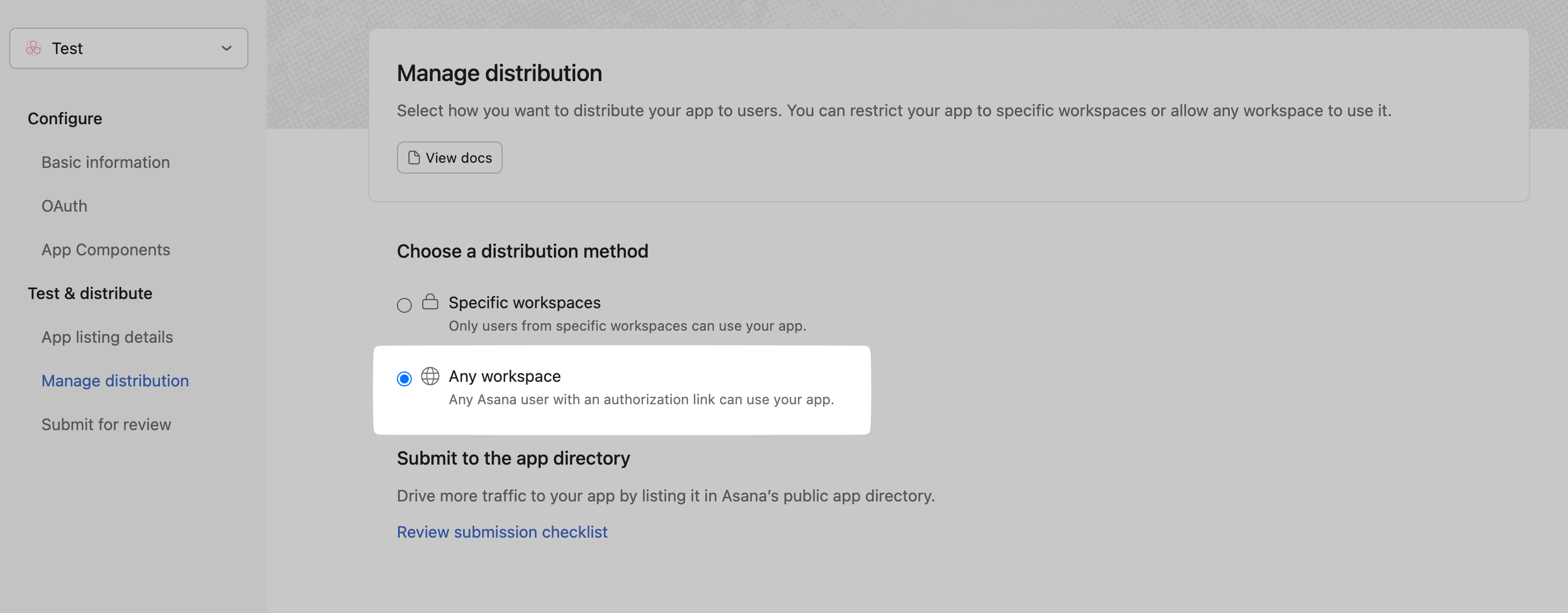 Enable multi-workspace install